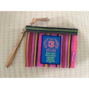 Consuela Pink Mesh Wristlet